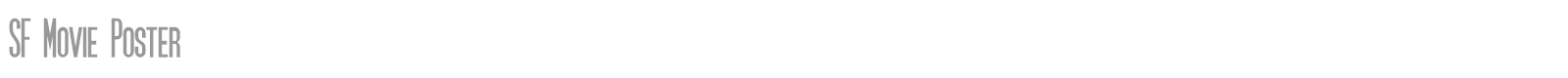 SF Movie Poster font preview